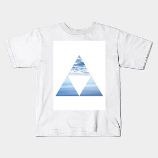 Abstract Geometric Cloud Art Kids T-Shirt